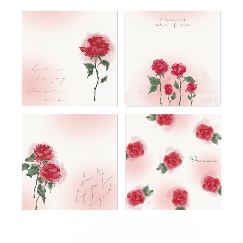 Wholesale Paper Rose Series Post-it Notes